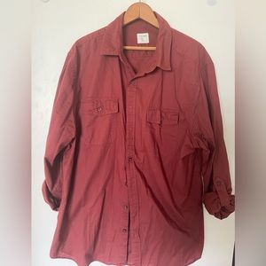 Casual Rolled UP Long Sleeve Shirt Size XL regular fit